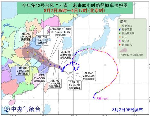 台风警报，最新关于即将到来的12号台风消息报告